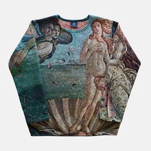 Birth of Venus Botticelli Woven Sweater